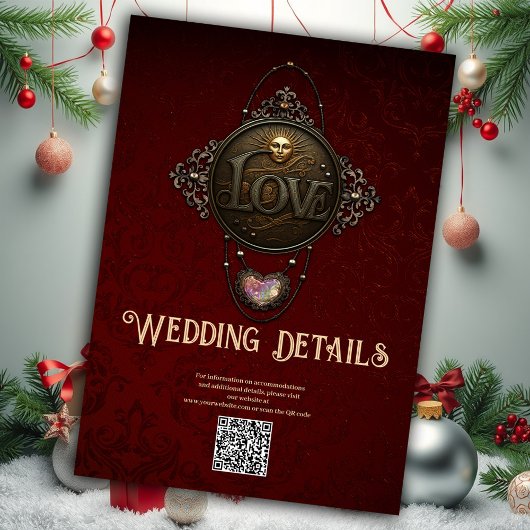 Het embleem van de liefde. informatiekaartje