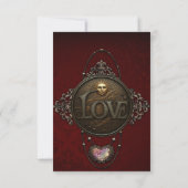 Het embleem van de liefde. RSVP kaartje (Achterkant)