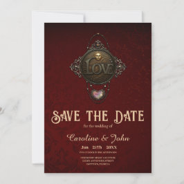 Het embleem van de liefde. save the date