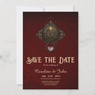 Het embleem van de liefde. save the date