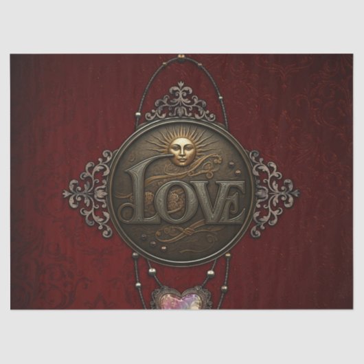 Het embleem van de liefde. tissuepapier (Voorkant)