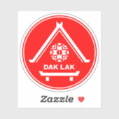Het embleem van de provincie Dak Lak Sticker (Vel)