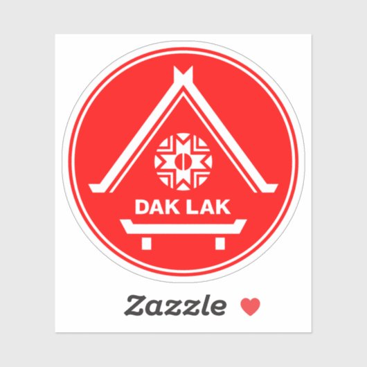 Het embleem van de provincie Dak Lak Sticker (Vel)