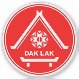 Het embleem van de provincie Dak Lak Sticker