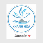 Het embleem van de provincie Khanh Hoa Sticker (Vel)