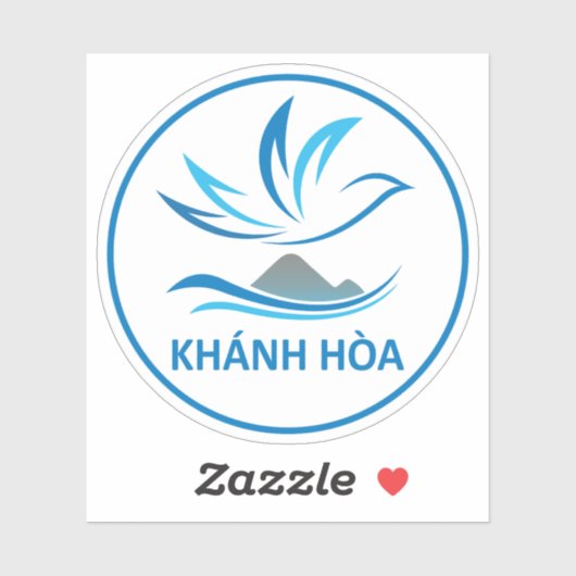Het embleem van de provincie Khanh Hoa Sticker (Vel)