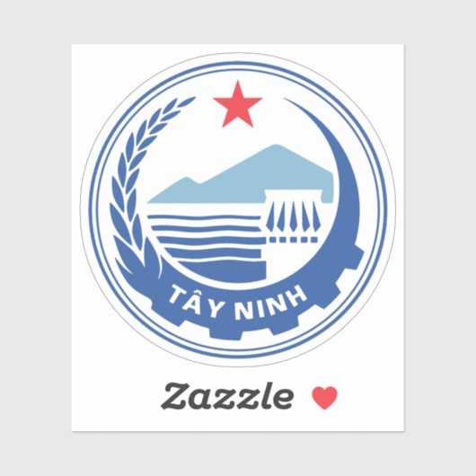 Het embleem van de provincie Tây Ninh Sticker (Vel)
