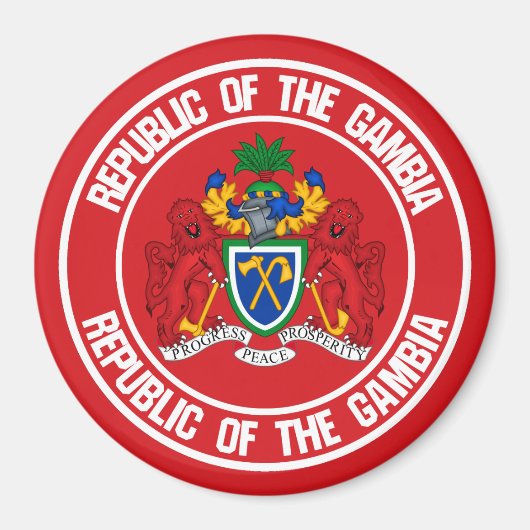 Het Embleem van de Ronde van Gambia Magneet (Voorkant)