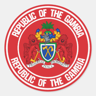 Het Embleem van de Ronde van Gambia Sticker
