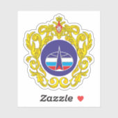 Het embleem van de Russische ruimtemacht Sticker (Vel)