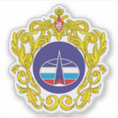 Het embleem van de Russische ruimtemacht Sticker (Voorkant)