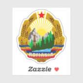 Het embleem van de Socialistische Republiek Roemen Sticker (Vel)