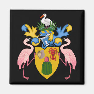 het embleem van de turks - en de caicoseilanden magneet