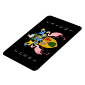 het embleem van de turks - en de caicoseilanden magneet (Linkerzijde)