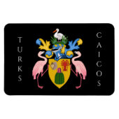 het embleem van de turks - en de caicoseilanden magneet (Horizontaal)