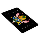 het embleem van de turks - en de caicoseilanden magneet (Rechterzijde)