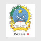 Het embleem van de Volksrepubliek Angola (1975-199 Sticker (Vel)