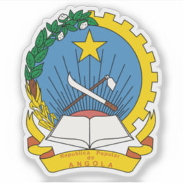 Het embleem van de Volksrepubliek Angola (1975-199 Sticker