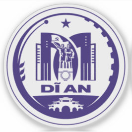Het embleem van Dĩ An, Vietnam Sticker