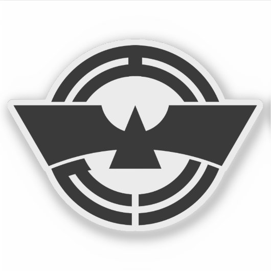 Het embleem van Ebina, Kanagawa Sticker (Voorkant)