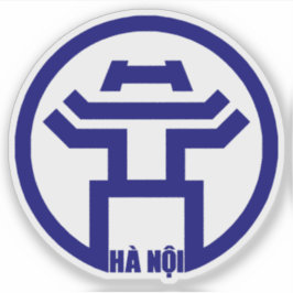 Het embleem van Hanoi, Vietnam Sticker
