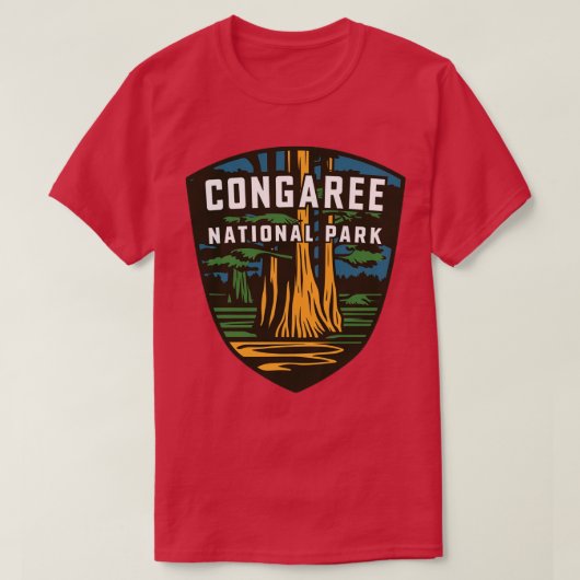 Het embleem van het Congaree National Park T-shirt (Design voorkant)