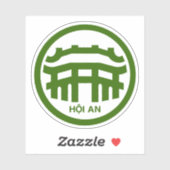 Het embleem van Hoi An, Vietnam Sticker (Vel)