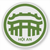 Het embleem van Hoi An, Vietnam Sticker (Voorkant)