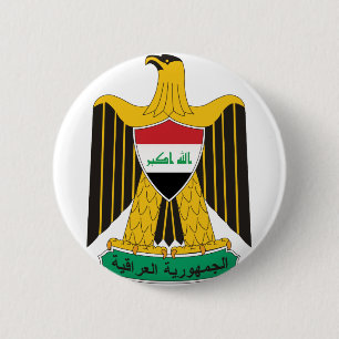 het embleem van Irak Ronde Button 5,7 Cm