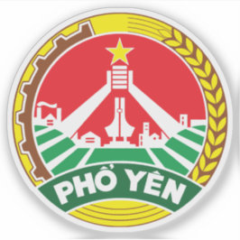Het embleem van Phổ Yên, Vietnam Sticker