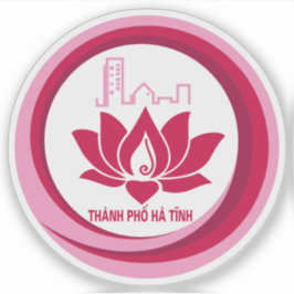 Het embleem van Thành Phố Hà Tĩnh, Vietnam Sticker
