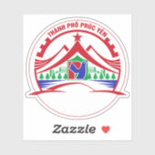Het embleem van Thành Phố Phúc Yên, Vietnam Sticker (Vel)