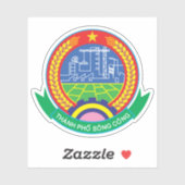 Het embleem van Thành Phố Sông Công, Vietnam Sticker (Vel)