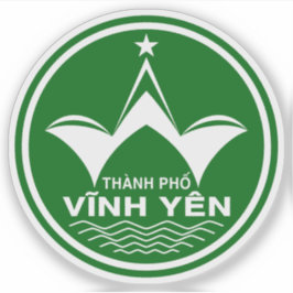 Het embleem van Thành Phố Vĩnh Yên, Vietnam Sticker