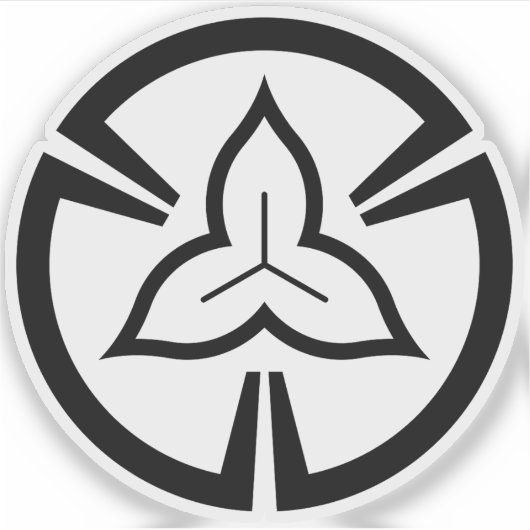 Het embleem van Tokorozawa, Saitama Sticker (Voorkant)