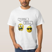 Het emoji T-shirt van Funny Mannen (Voorkant)