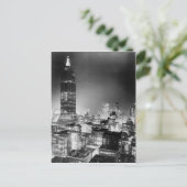 Het Empire State Building at Night Post Card, 1937 Briefkaart (Staand voorkant)
