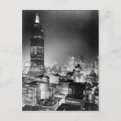 Het Empire State Building at Night Post Card, 1937 Briefkaart (Voorkant)