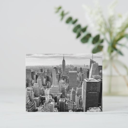 Het Empire State Building in het zwart-wit New Yor Briefkaart (Staand voorkant)