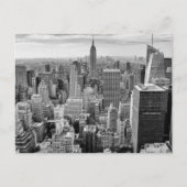 Het Empire State Building in het zwart-wit New Yor Briefkaart (Voorkant)