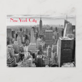 Het Empire State Building in het zwart-wit New Yor Briefkaart (Voorkant)