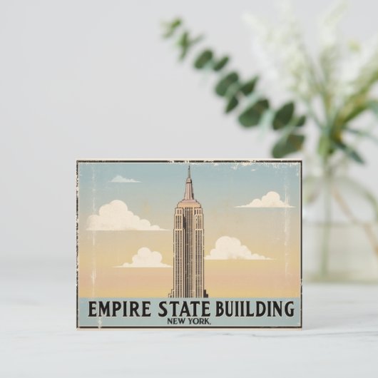 Het  Empire State Building in New York Briefkaart (Staand voorkant)
