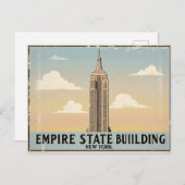 Het  Empire State Building in New York Briefkaart (Voorkant / Achterkant)