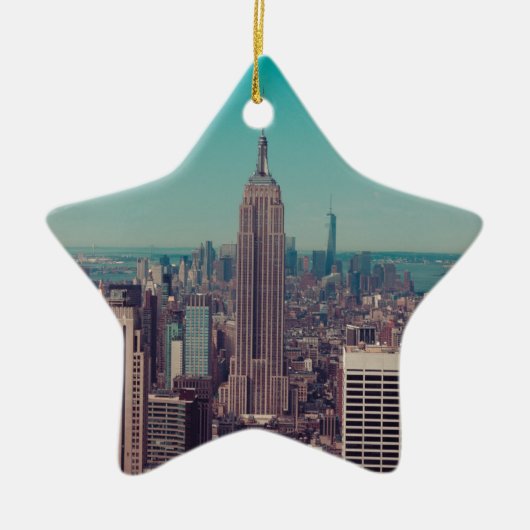 Het Empire State Building Keramisch Ornament (Voorkant)