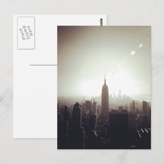 Het Empire State Building, NYC Briefkaart (Voorkant / Achterkant)