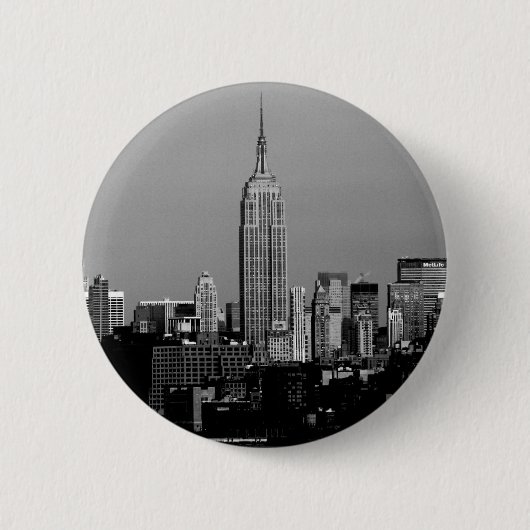 Het Empire State Building Ronde Button 5,7 Cm (Voorkant)