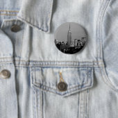 Het Empire State Building Ronde Button 5,7 Cm (In situ)