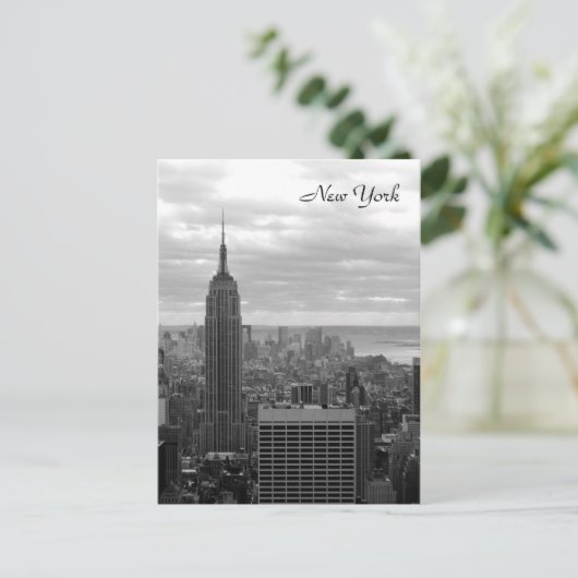 Het Empire State Building (zwart-wit) Briefkaart (Staand voorkant)
