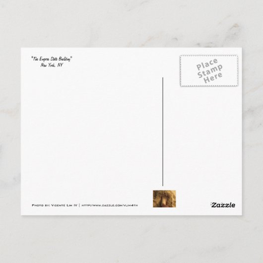 Het Empire State Building (zwart-wit) Briefkaart (Achterkant)