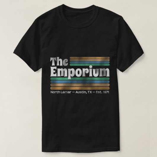 Het emporium (verdoofd en verward) t-shirt (Design voorkant)